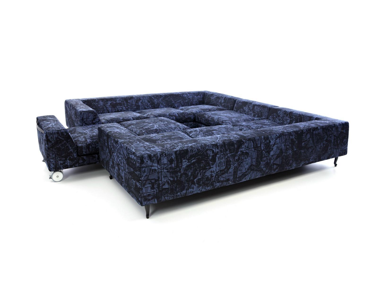 Sectional Dacron® sofa | Zliq Island by Moooi