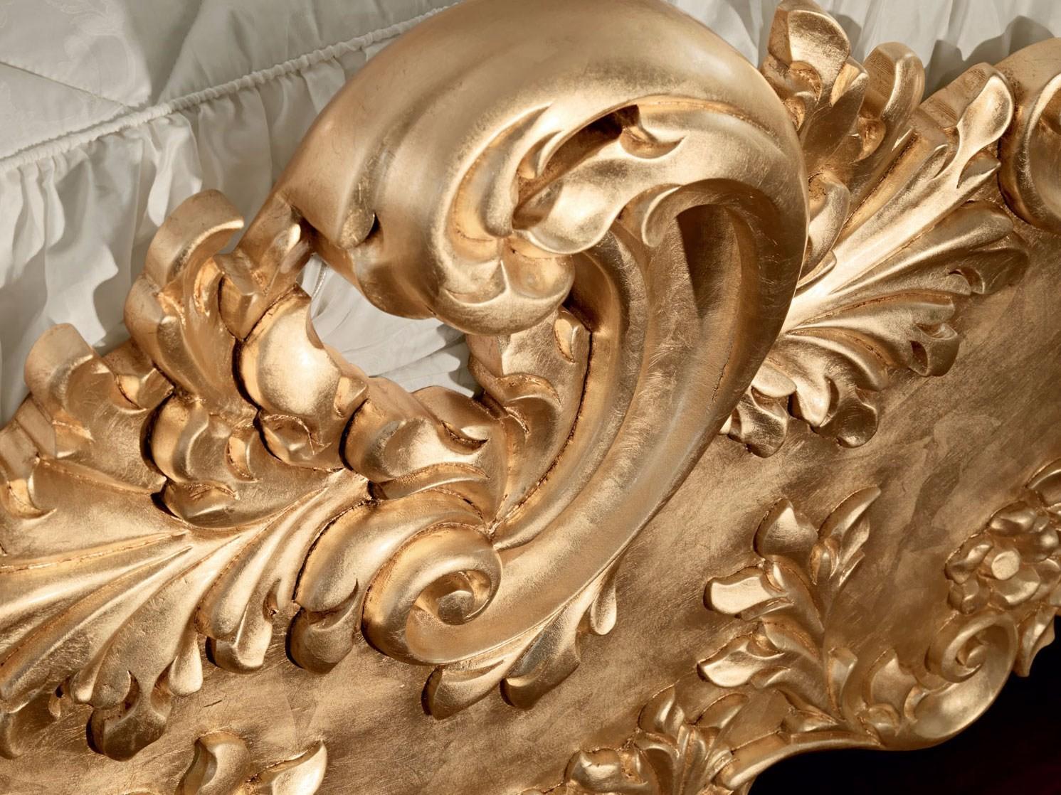 Double bed with upholstered headboard | 11206 by Modenese Gastone