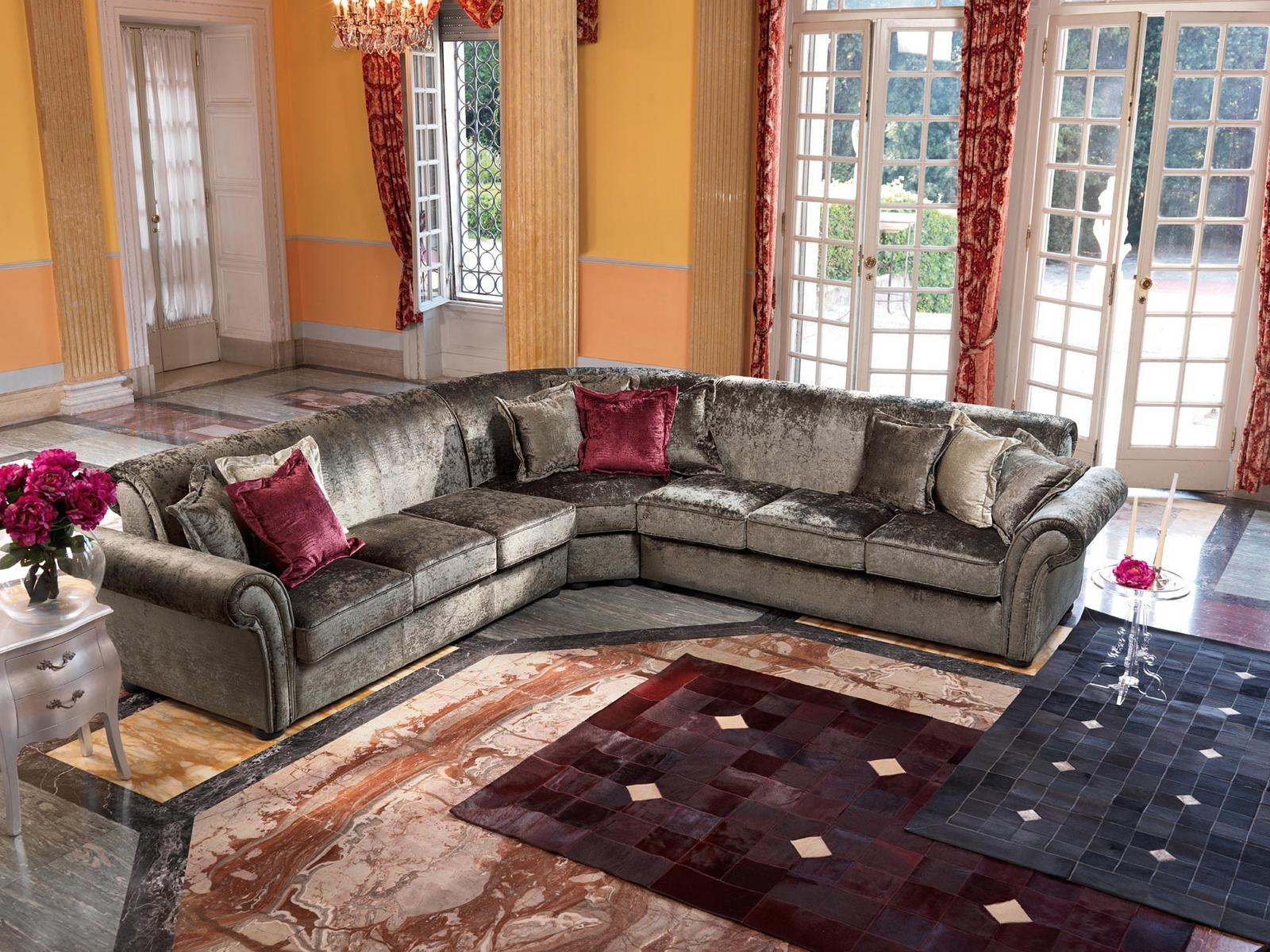 Corner fabric sofa | Golden by Domingo salotti