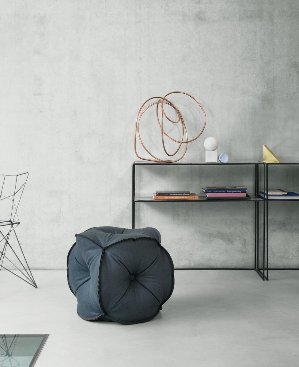 Tufted fabric pouf | 953 by Rolf Benz