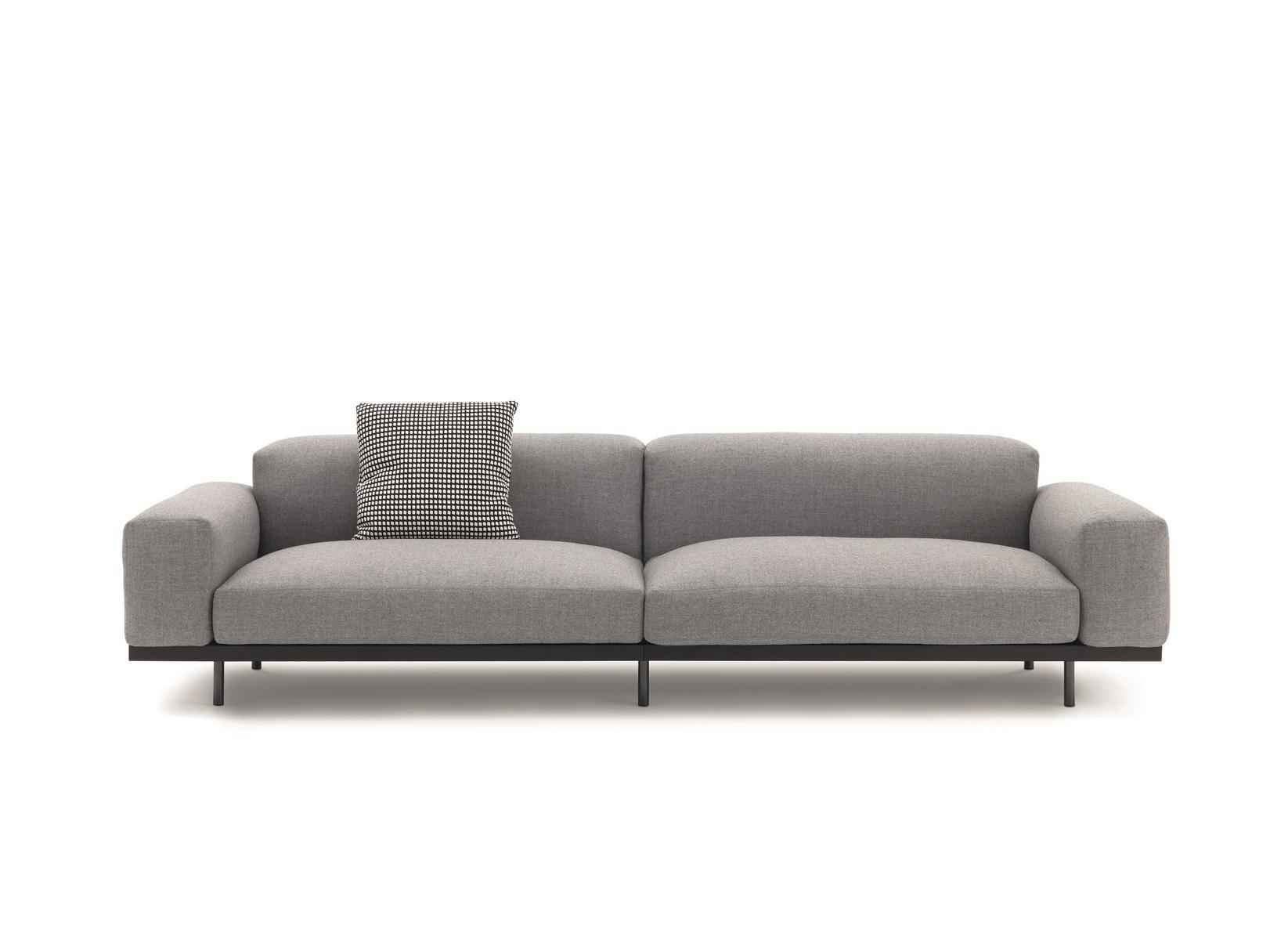 Upholstered 4 seater fabric sofa | Naviglio by Arflex