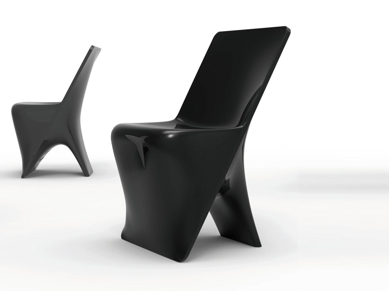 Polyethylene chair | Sloo by Vondom