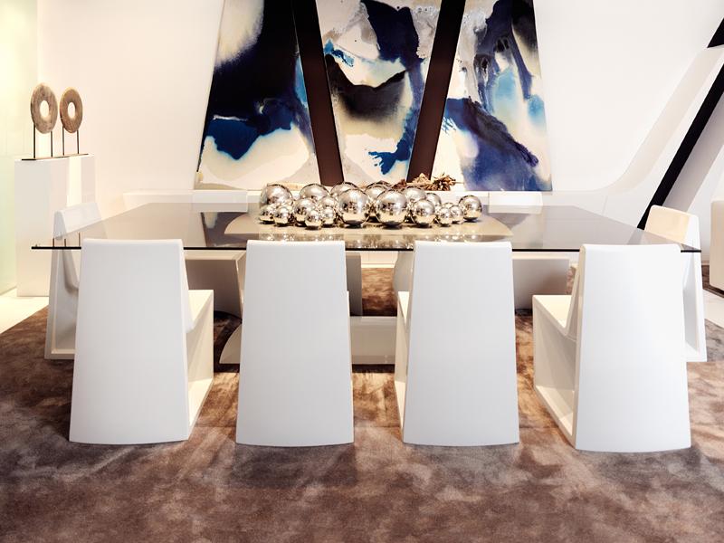 Rectangular glass table | Rest by Vondom