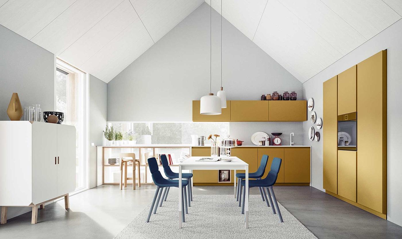 Fenix kitchen without handles ALF Valdesign Logica L0