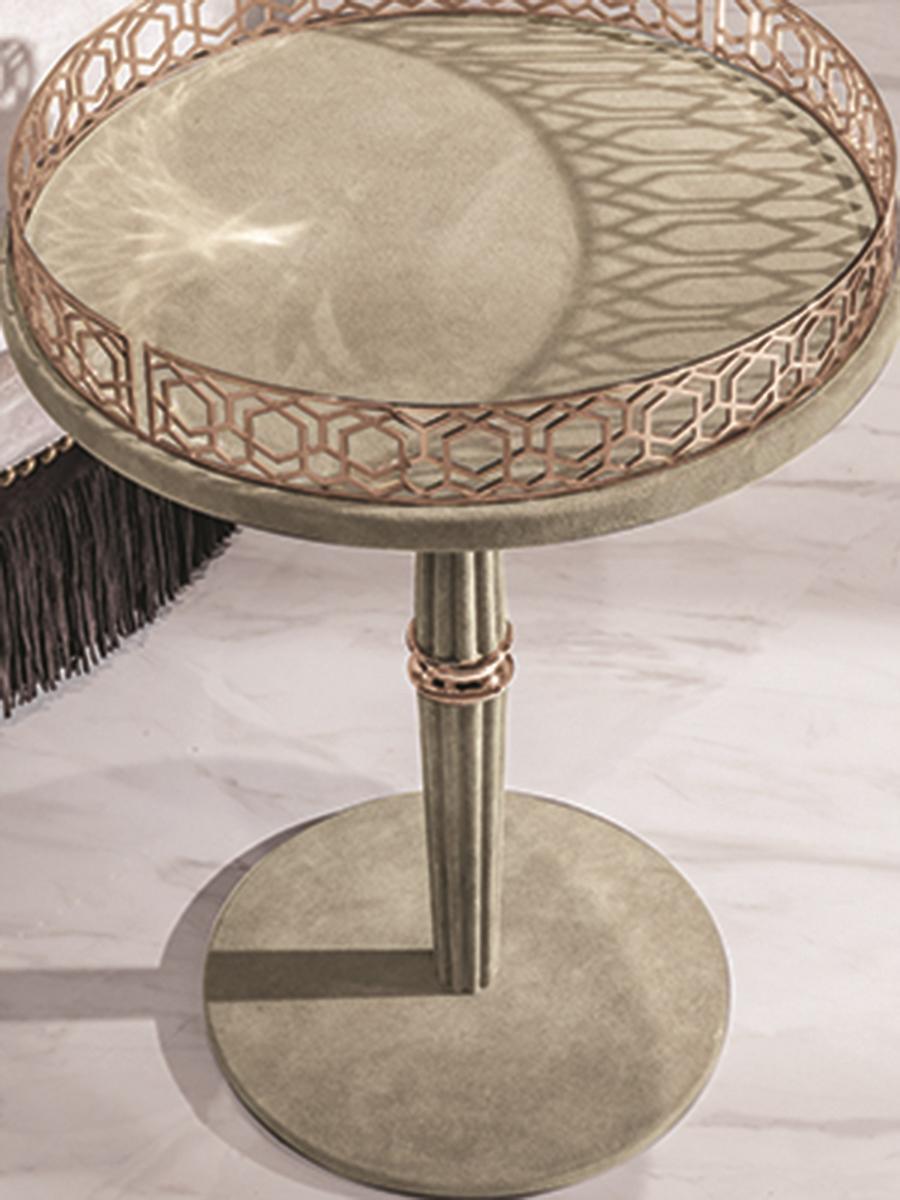 Round metal coffee table | Guéridon by Longhi