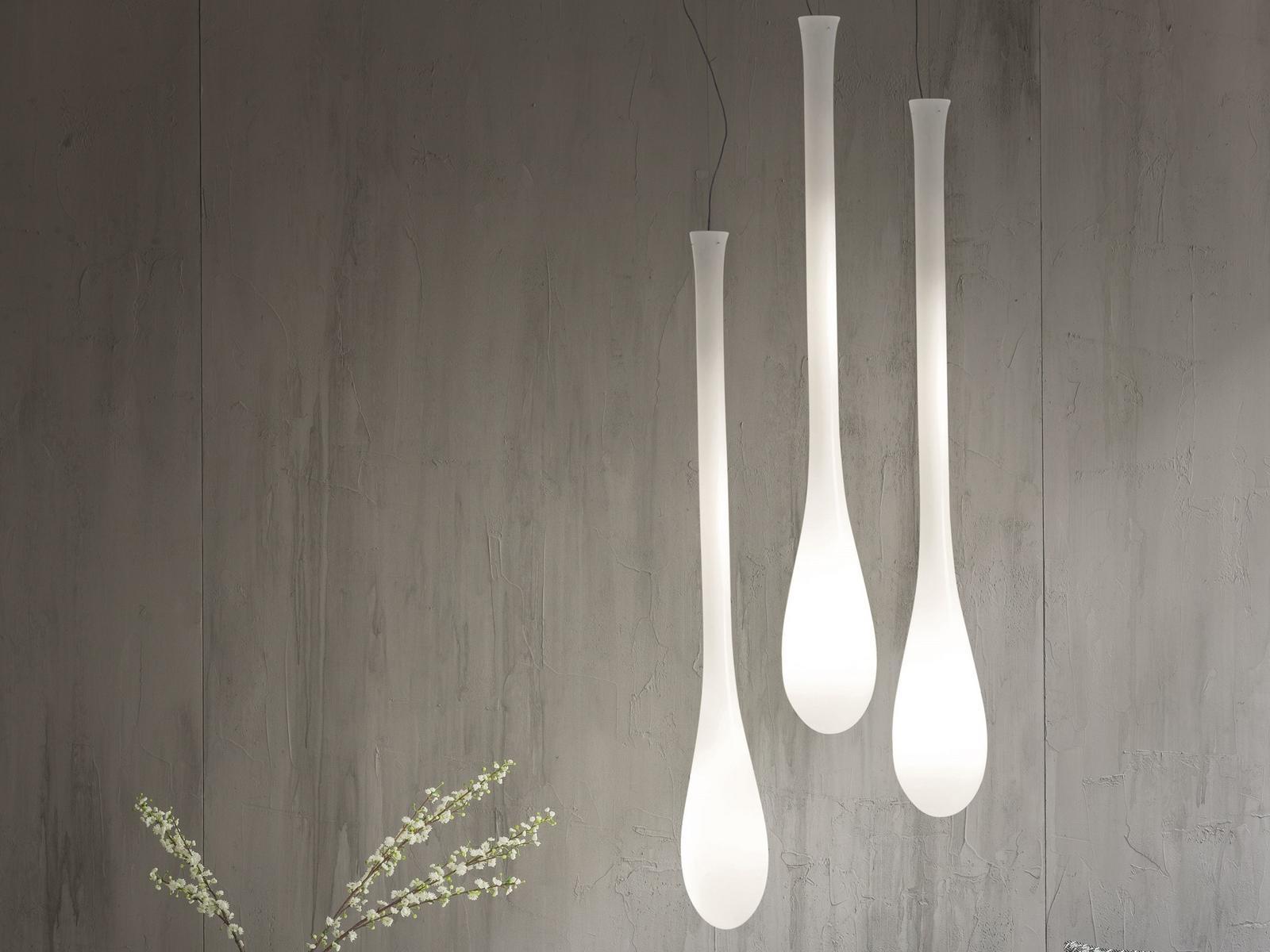 Glass pendant lamp | Lacrima Sp by Vistosi