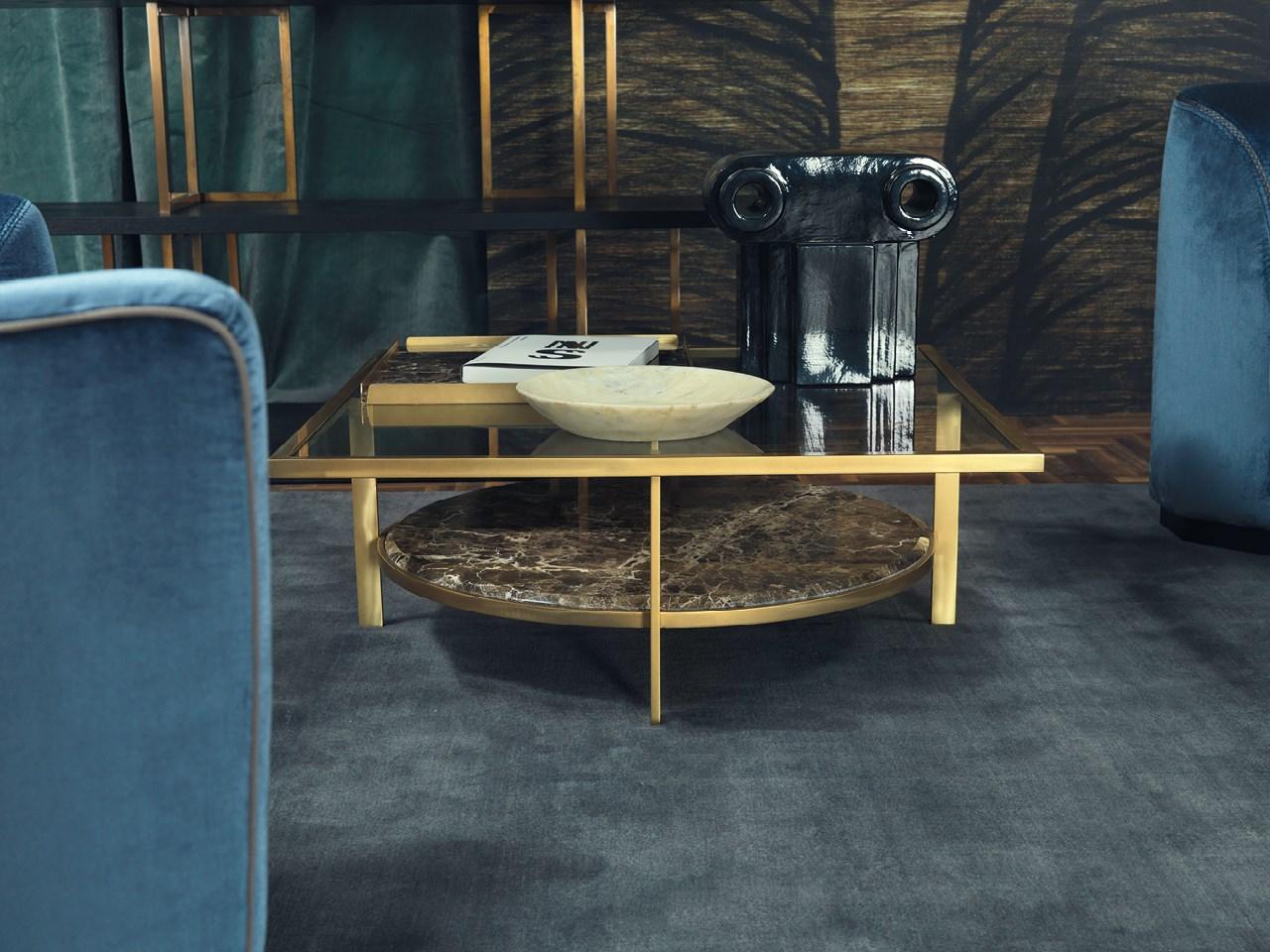 Square crystal coffee table | Paul by Borzalino