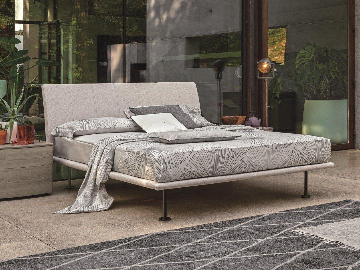 Upholstered fabric double bed | Seven by Tomasella