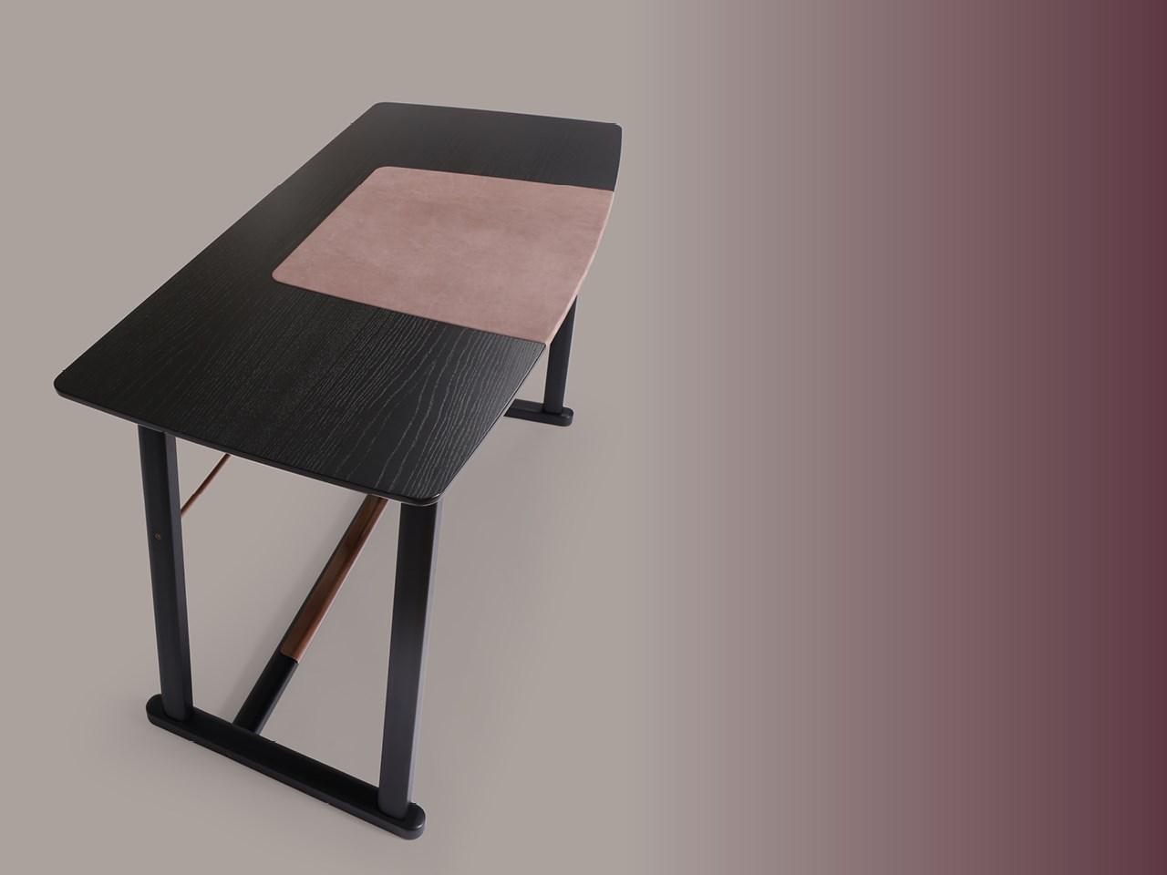 Rectangular wooden writing desk | Golia by Borzalino
