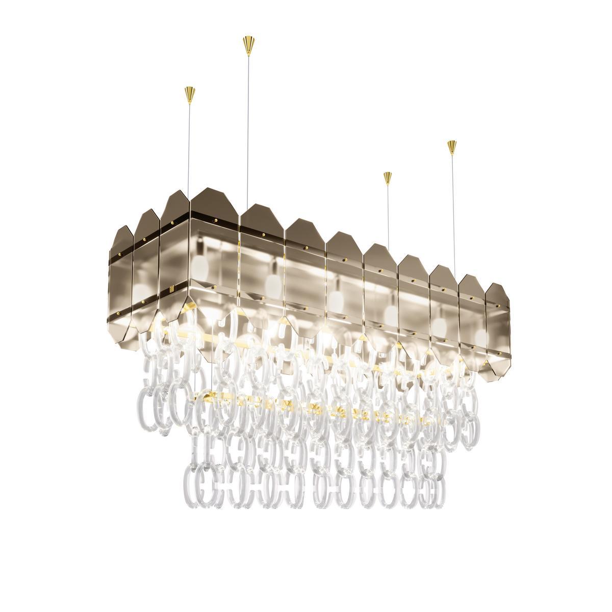 Murano glass chandelier | Twin by Bruno Zampa