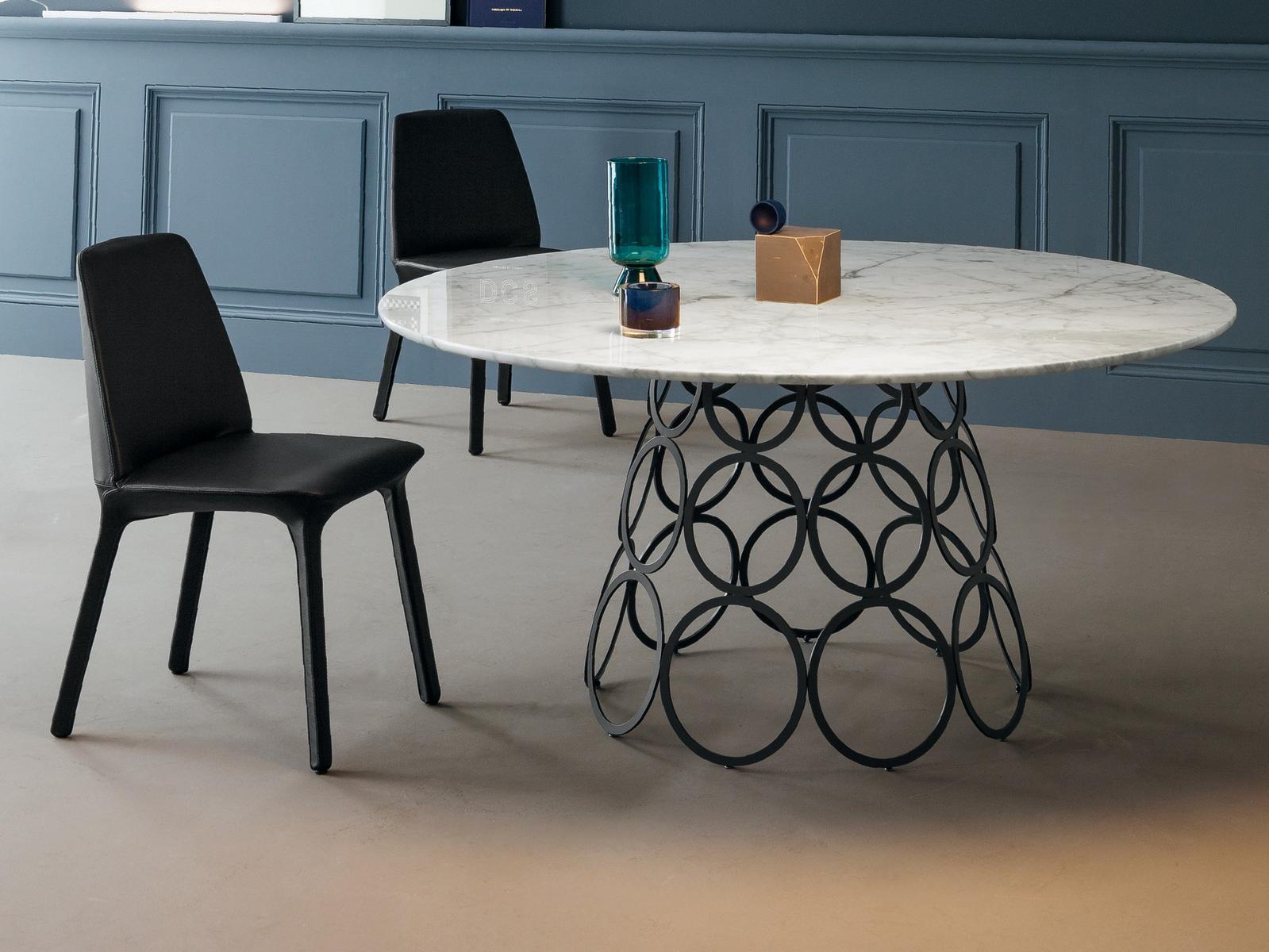 Round marble table | Hulahoop by Bonaldo