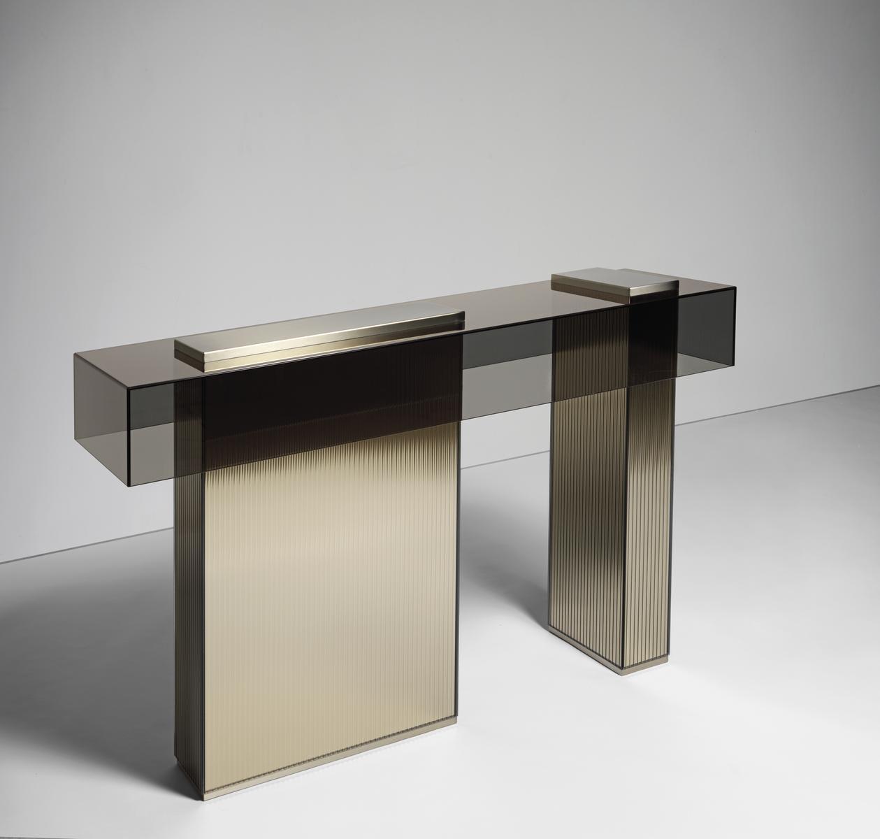 Rectangular glass console table | Marty by Visionnair