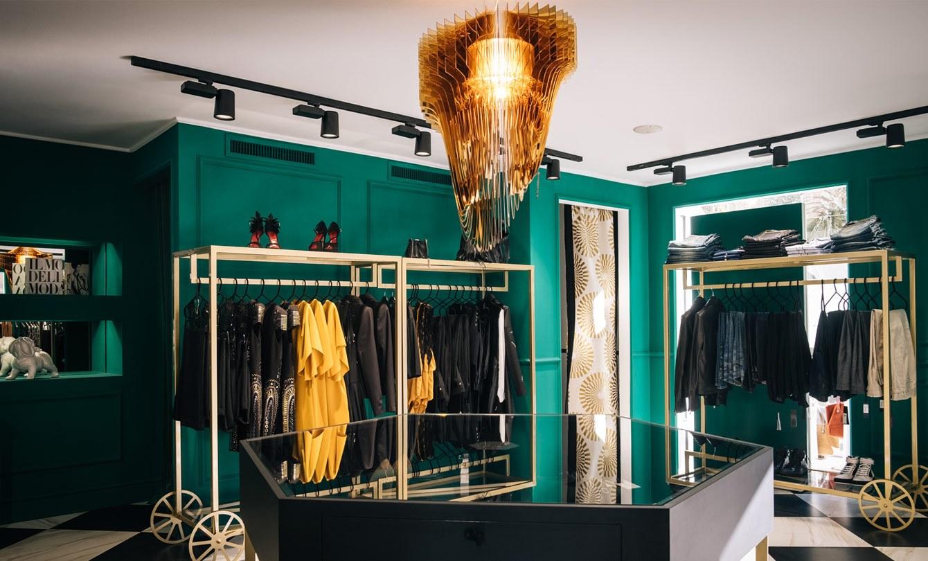 LED Lentiflex® and Cristalflex® pendant lamp | Aria Gold by Slamp