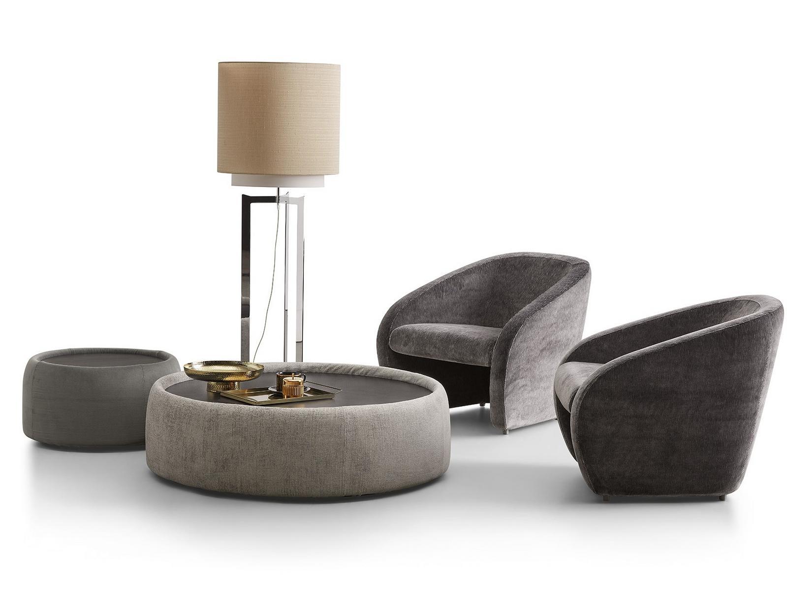 Armchair with removable cover with armrests | Betty by Dema