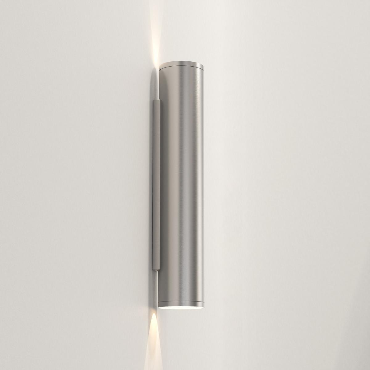 LED direct-indirect light stainless steel outdoor wall lamp | Ava 400 Coastal by Astro lighting