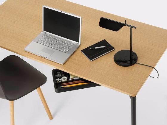 Rectangular wood veneer writing desk | Map by Vitra