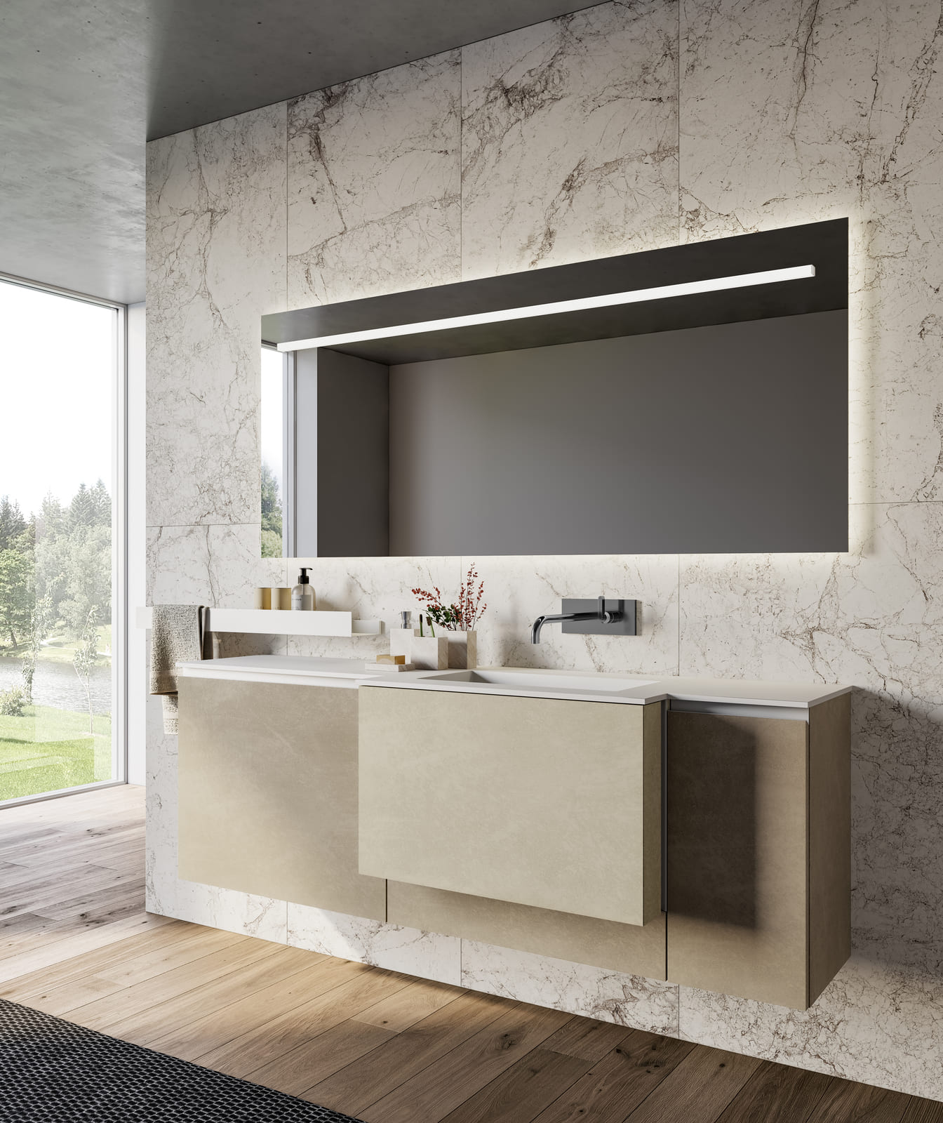 Melamine bathroom | Lapis by Birex