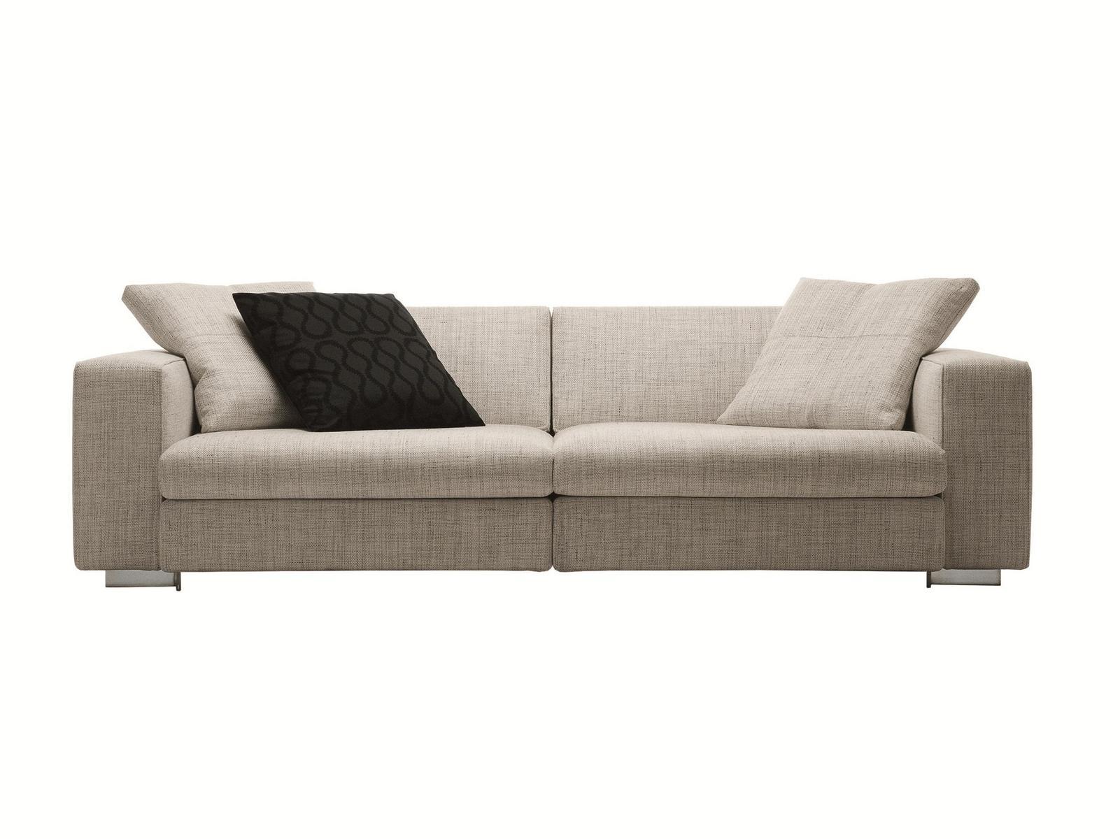 Sectional recliner fabric sofa | Turner by Molteni