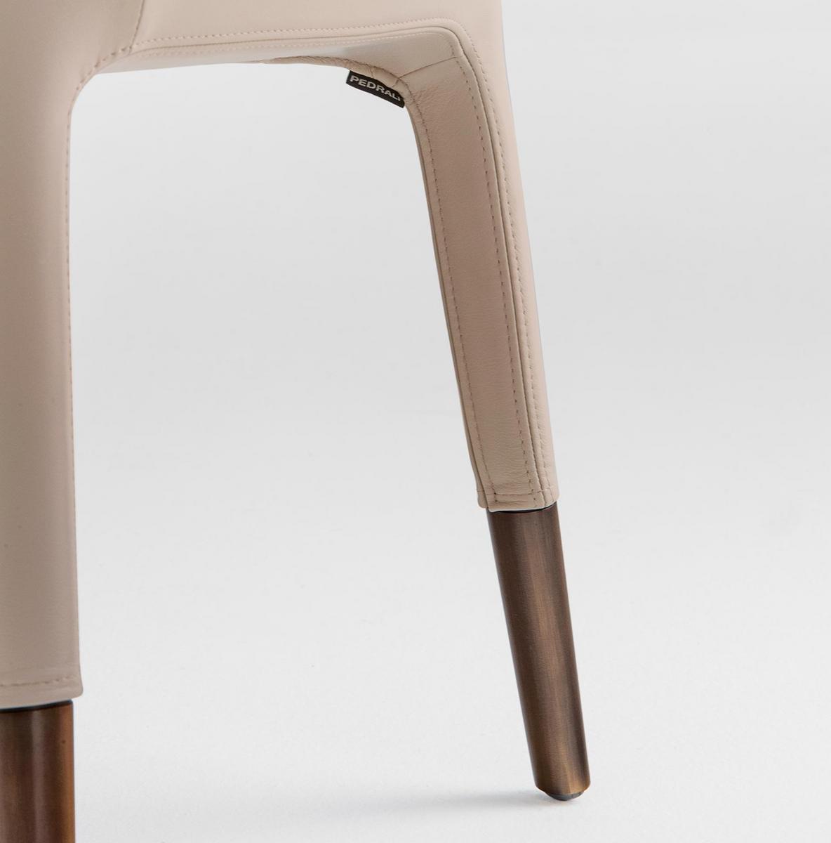 Upholstered leather restaurant chair | Ester 691 by Pedrali