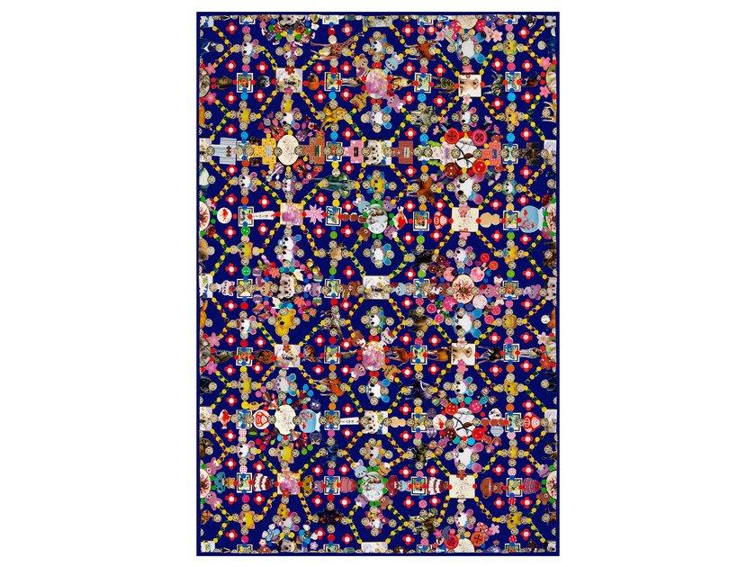 Patterned rectangular rug | Obsession Blue by Moooi