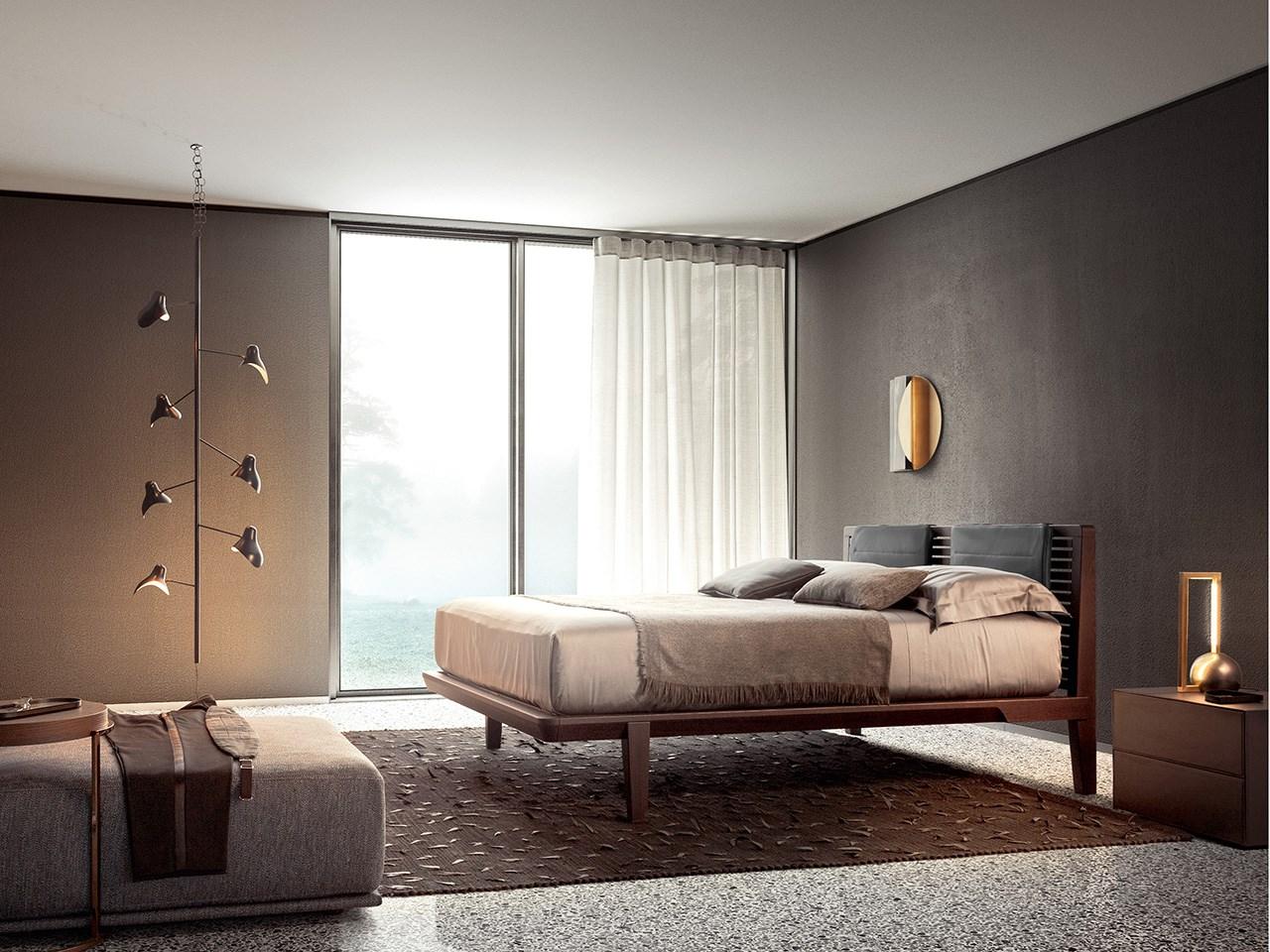 Solid wood double bed | Lido by Pianca