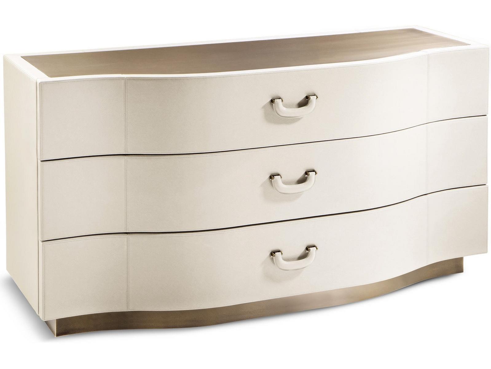 Leather chest of drawers | Valentino by Cantori