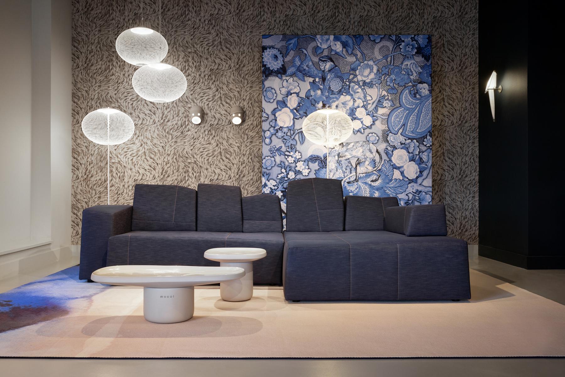 Sectional modular fabric sofa | Something Like This by Moooi
