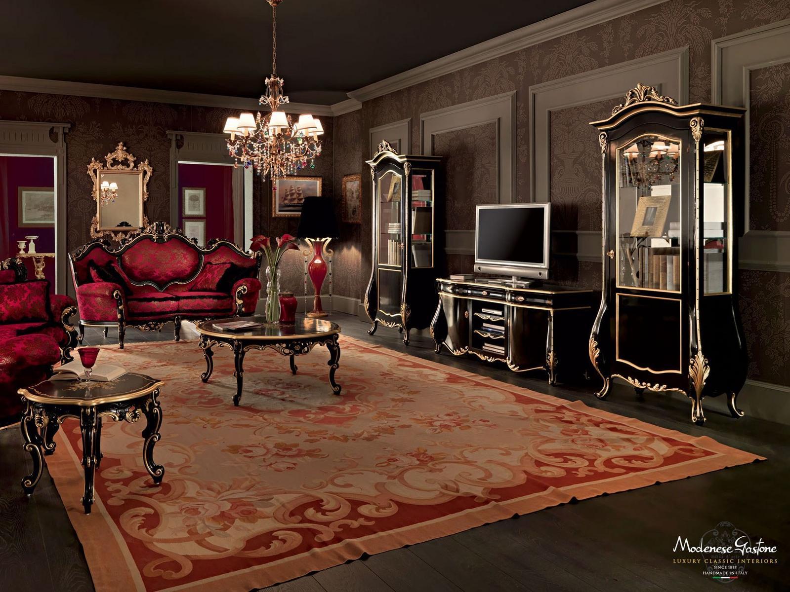 Solid wood TV cabinet | 11110 by Modenese Gastone