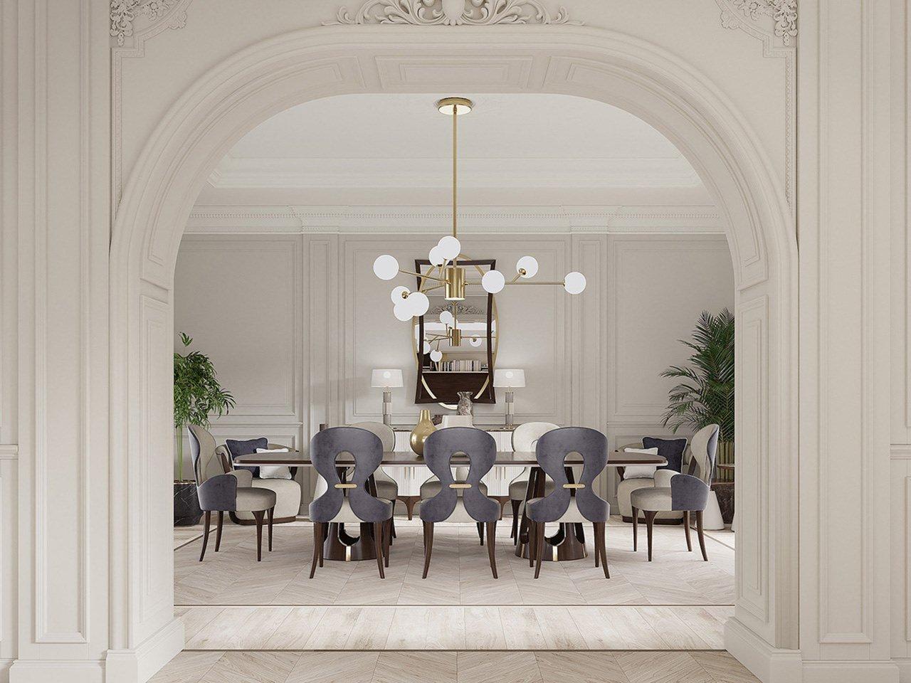 Upholstered fabric chair with armrests | Pr.437 by Stella del Mobile