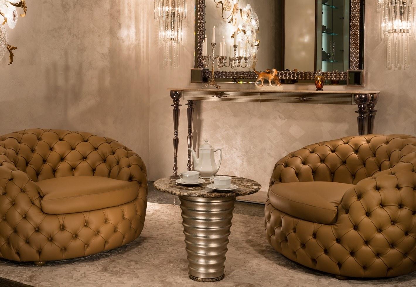 Marble and wooden high side table | Nuvola by Mantellassi 1926