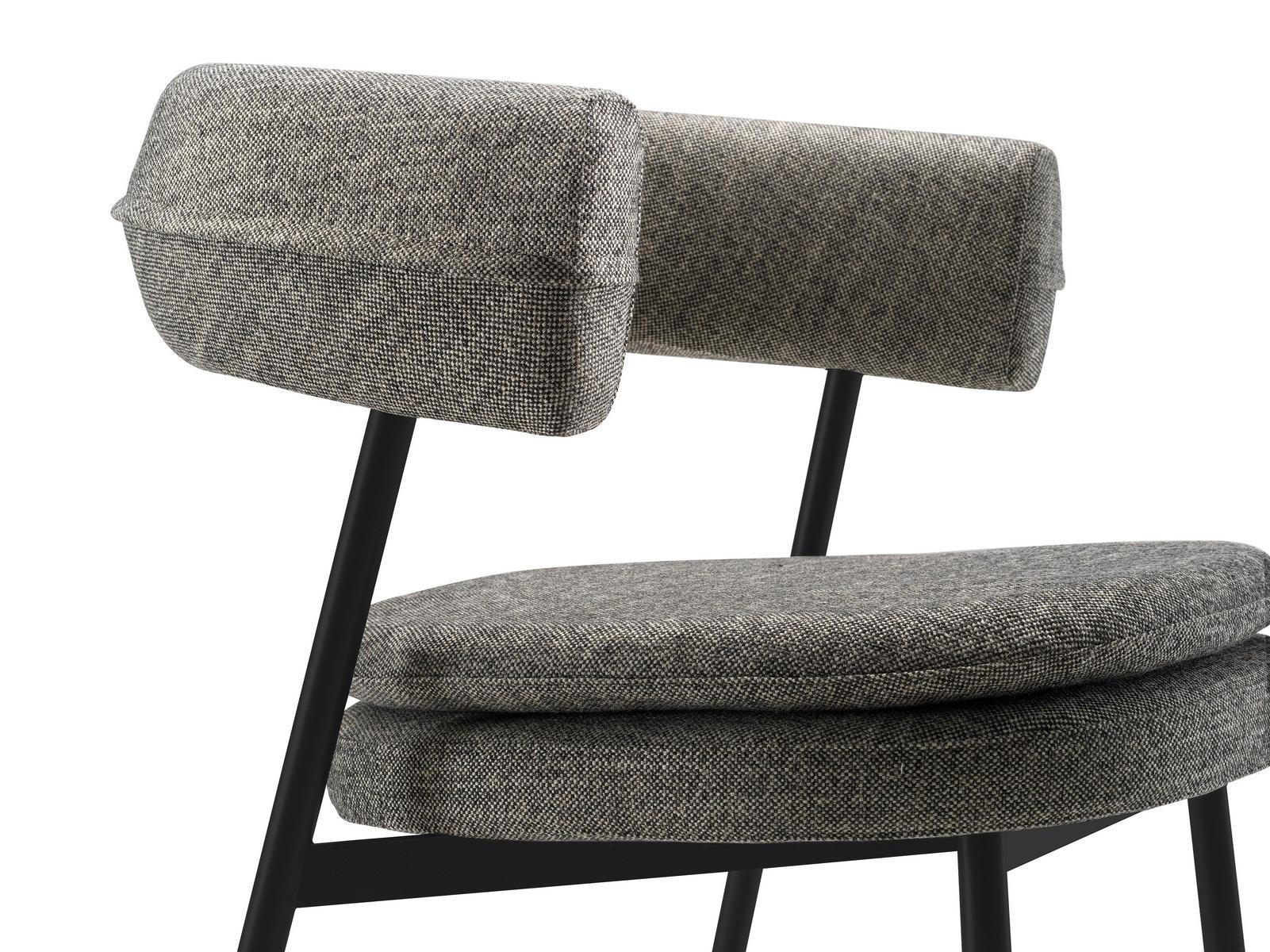 Upholstered fabric chair with armrests | Nena by Zanotta