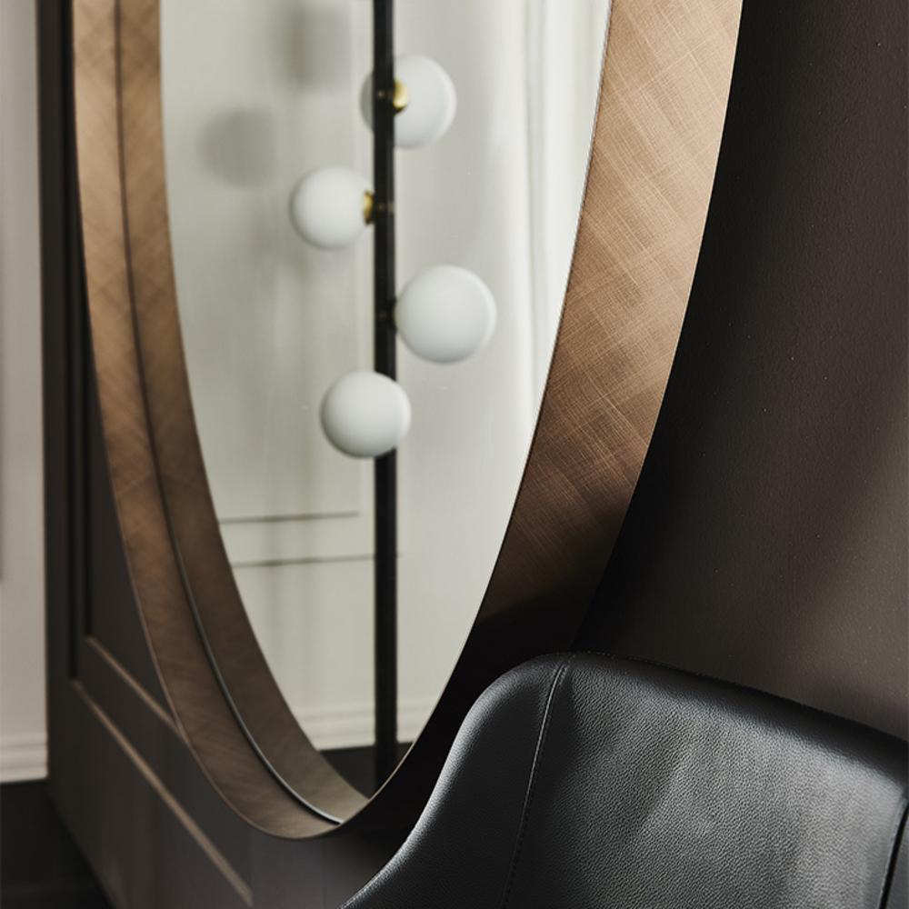 Round metal mirror | Wish Magnum by Cattelan Italia