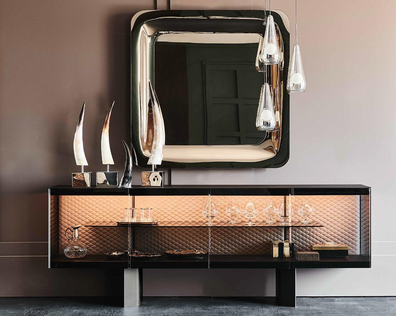 Glass sideboard with doors | Boutique by Cattelan Italia