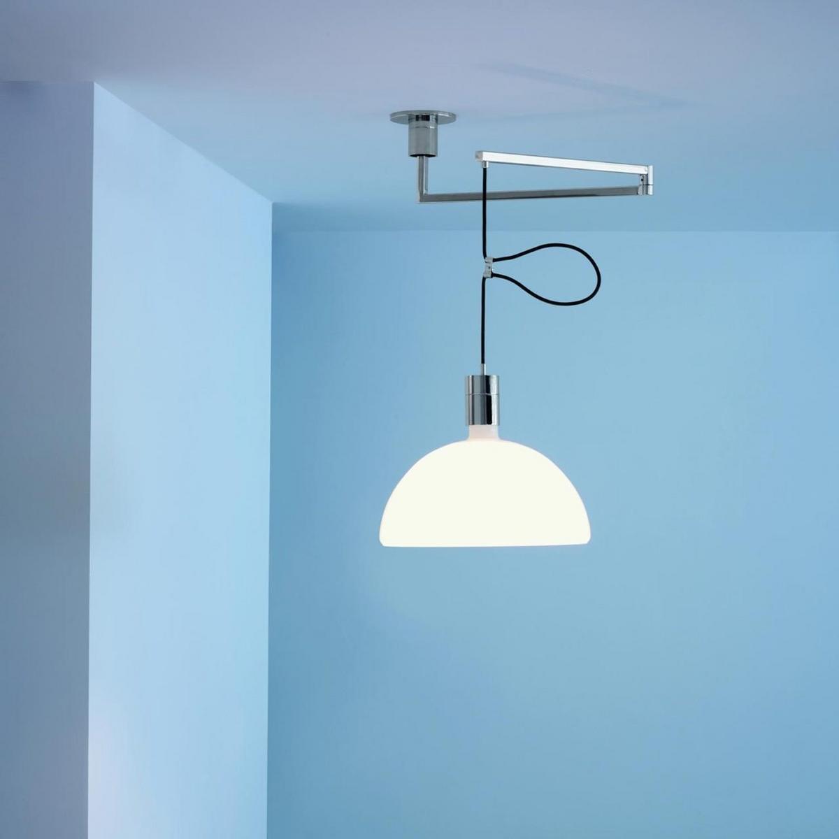 Swivel opal glass pendant lamp | As41c by Nemo