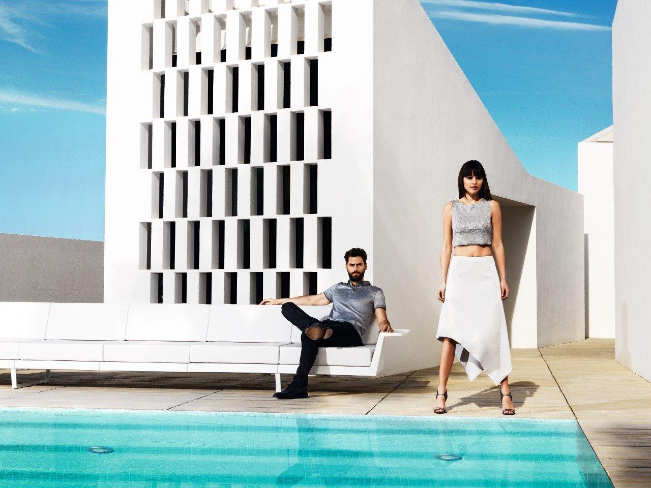 Modular garden sofa | Delta by Vondom