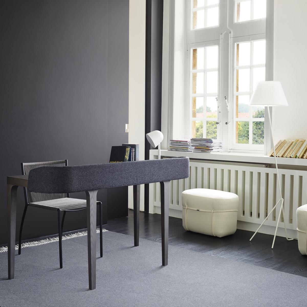 Rectangular wooden writing desk with drawers | Inside World by Ligne Roset