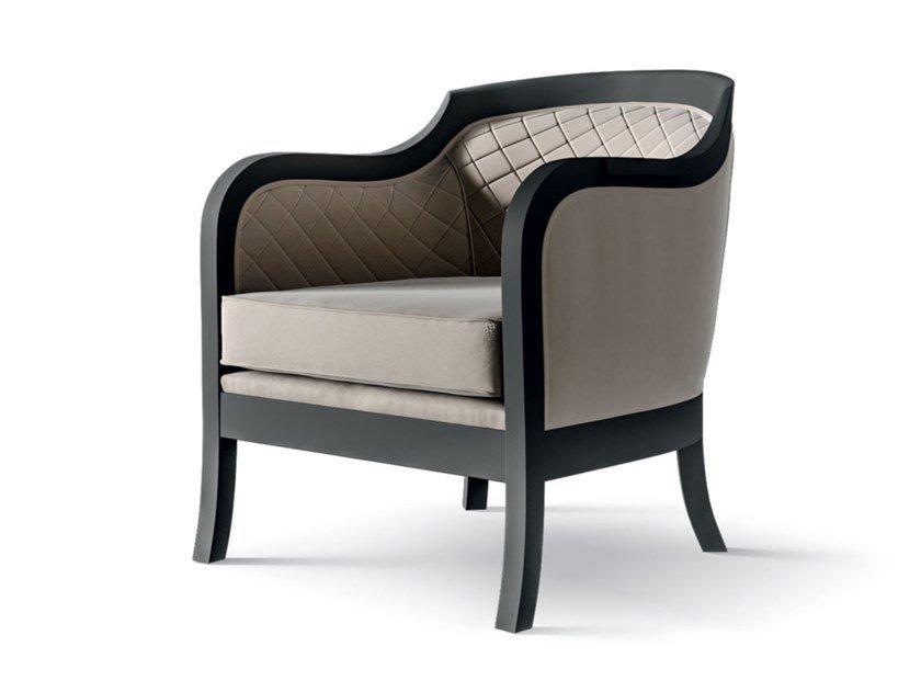 Fabric easy chair with armrests | 5910 by Carpanese home