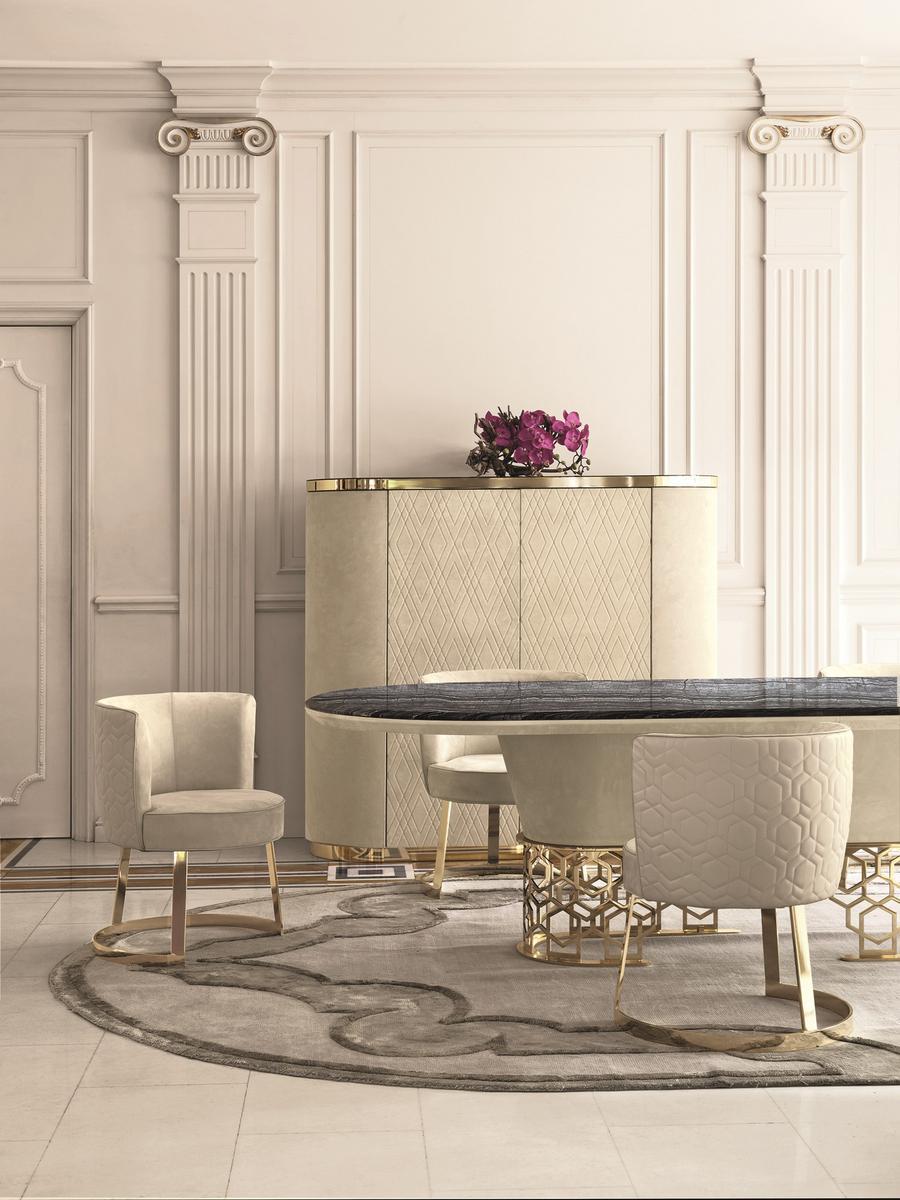 Leather easy chair | Cloé by Longhi