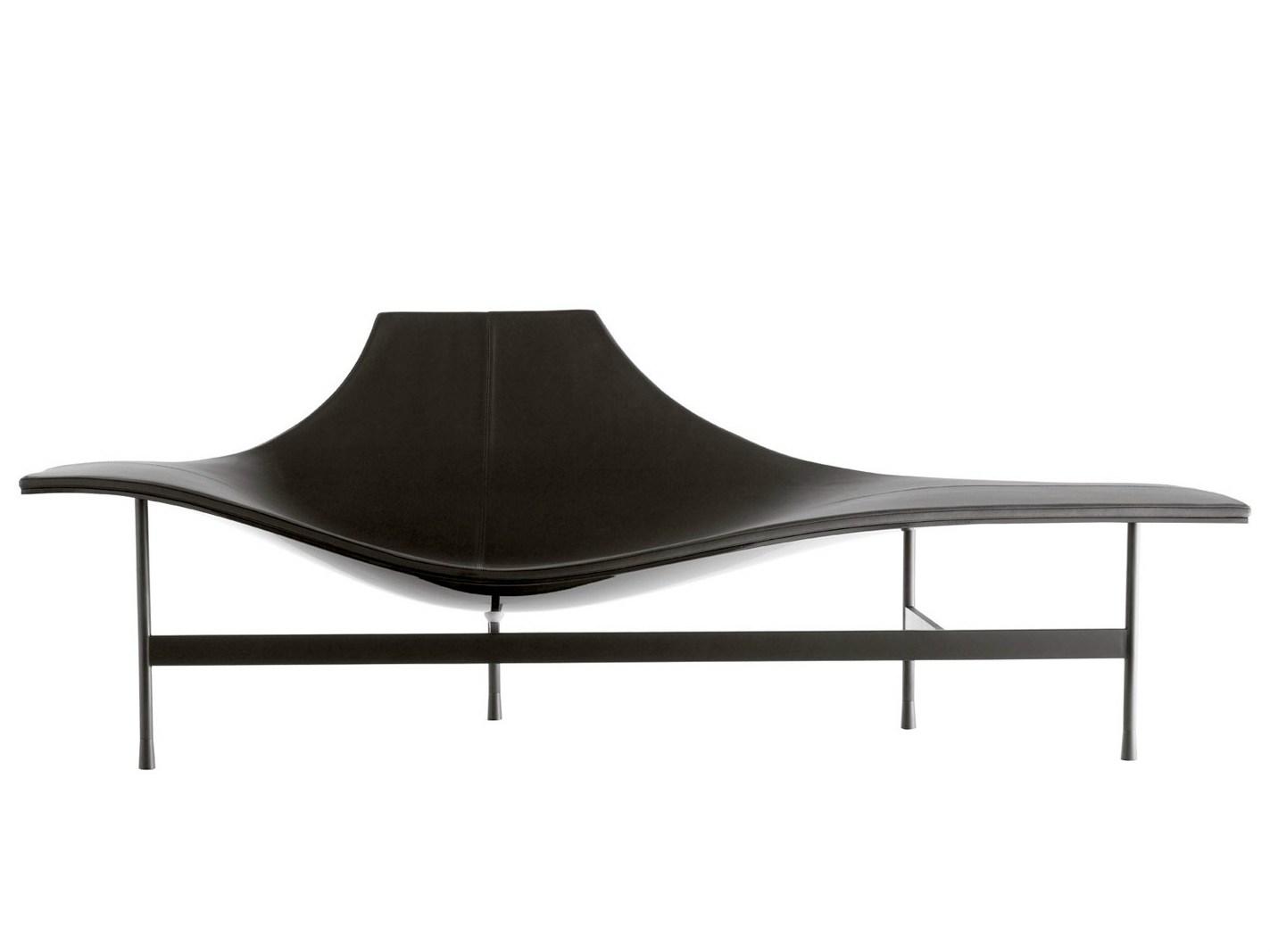 Leather Chaise longue | Terminal 1 by B&B Italia