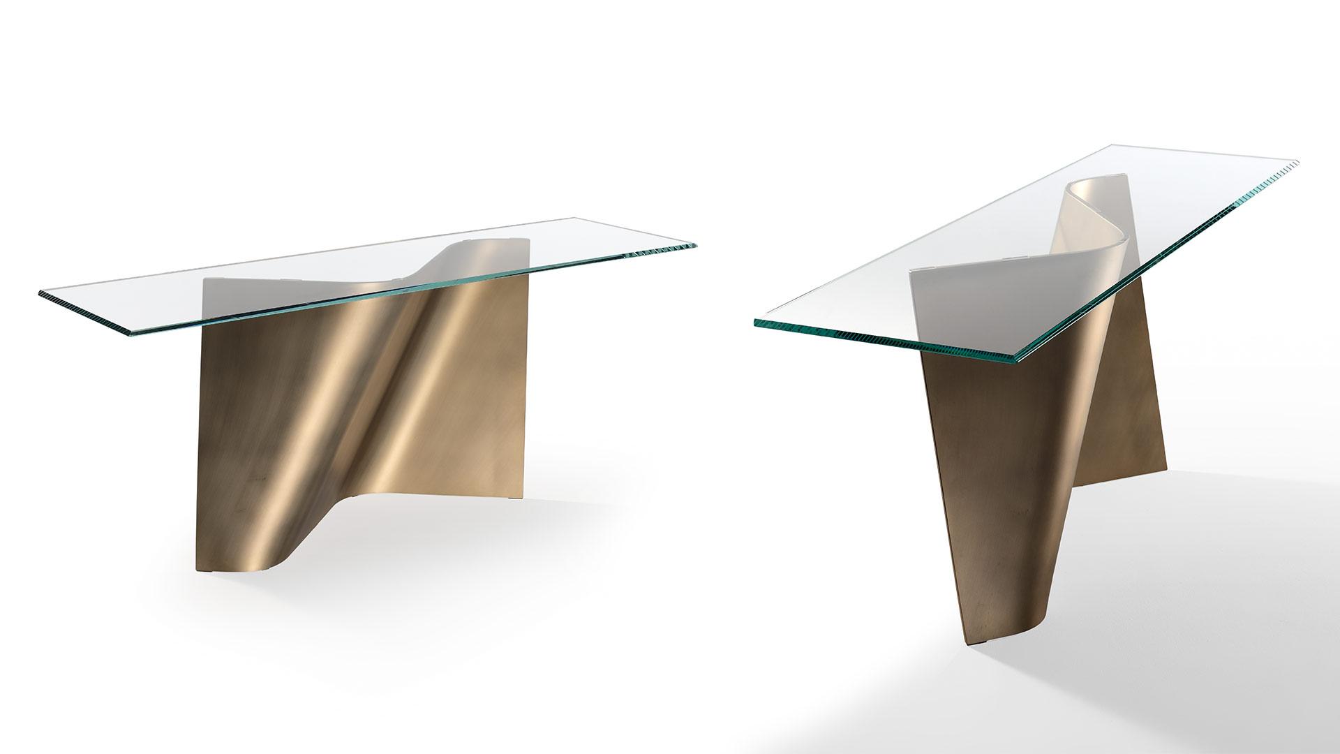 Rectangular glass console table | Esse by Reflex