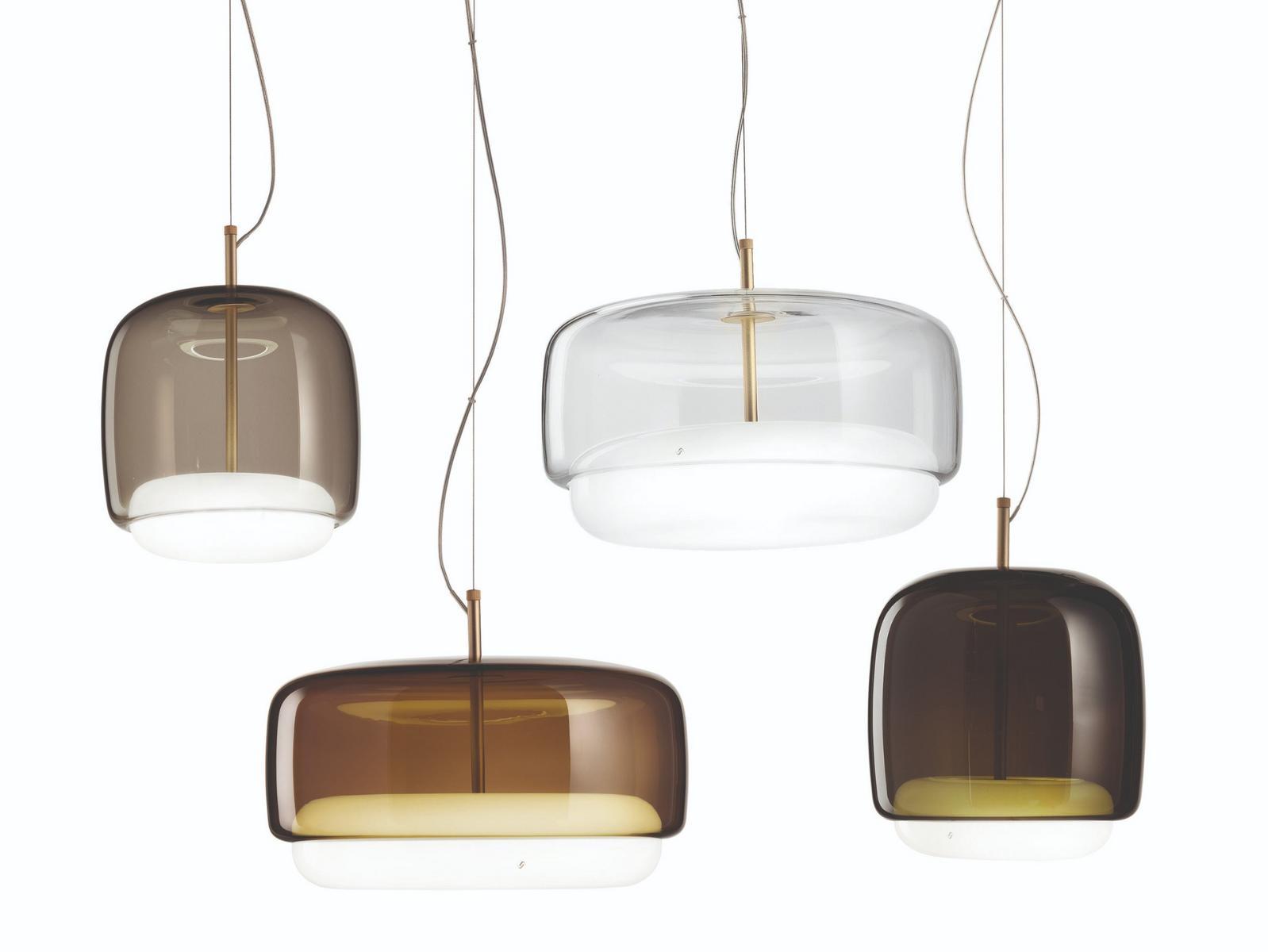 LED direct light blown glass pendant lamp | Jube Sp by Vistosi