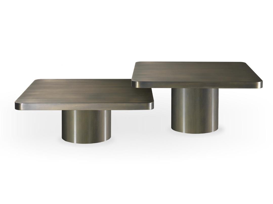 Square wooden coffee table | Tau by Reflex