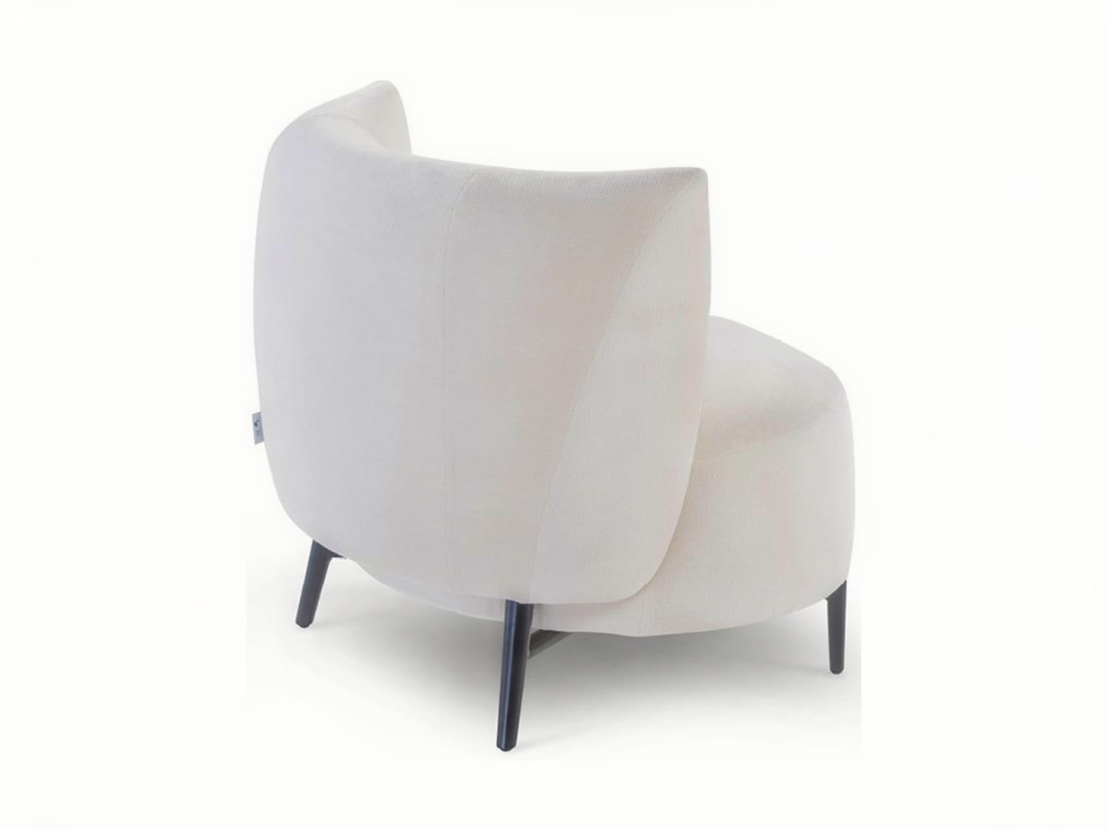 The Drusilla easy chair combines 70's style with comfort, featuring an egg-shaped design and a cozy backrest for relaxed arm support. | Drusilla by Calia Italia