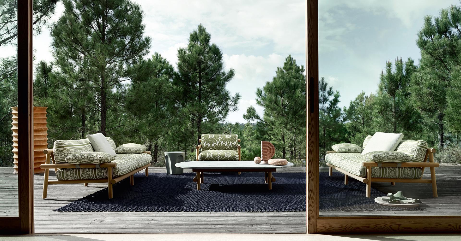 Fabric garden sofa | Ayana by B&B Italia