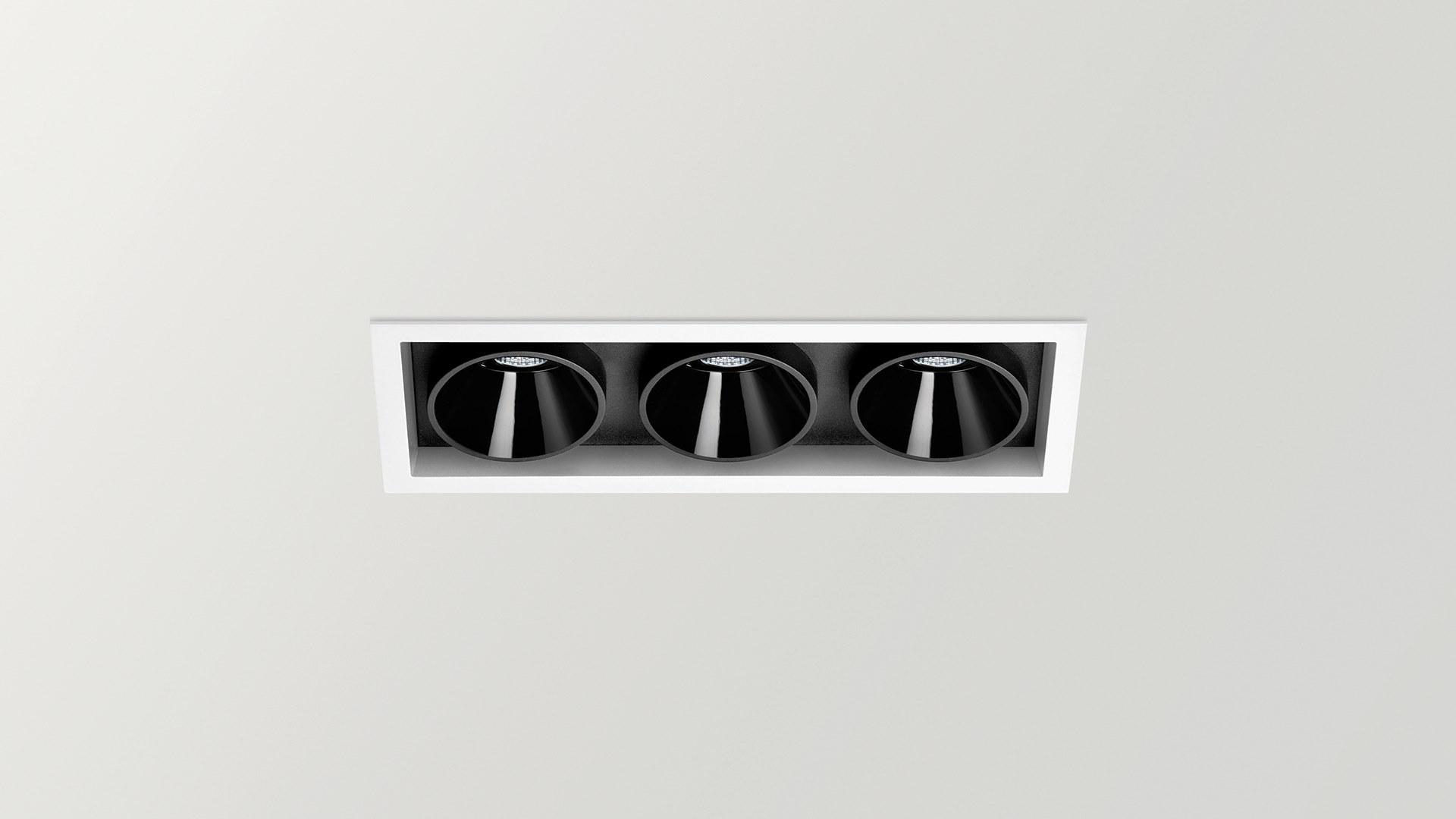 LED multiple recessed aluminium spotlight |  by Arkoslight