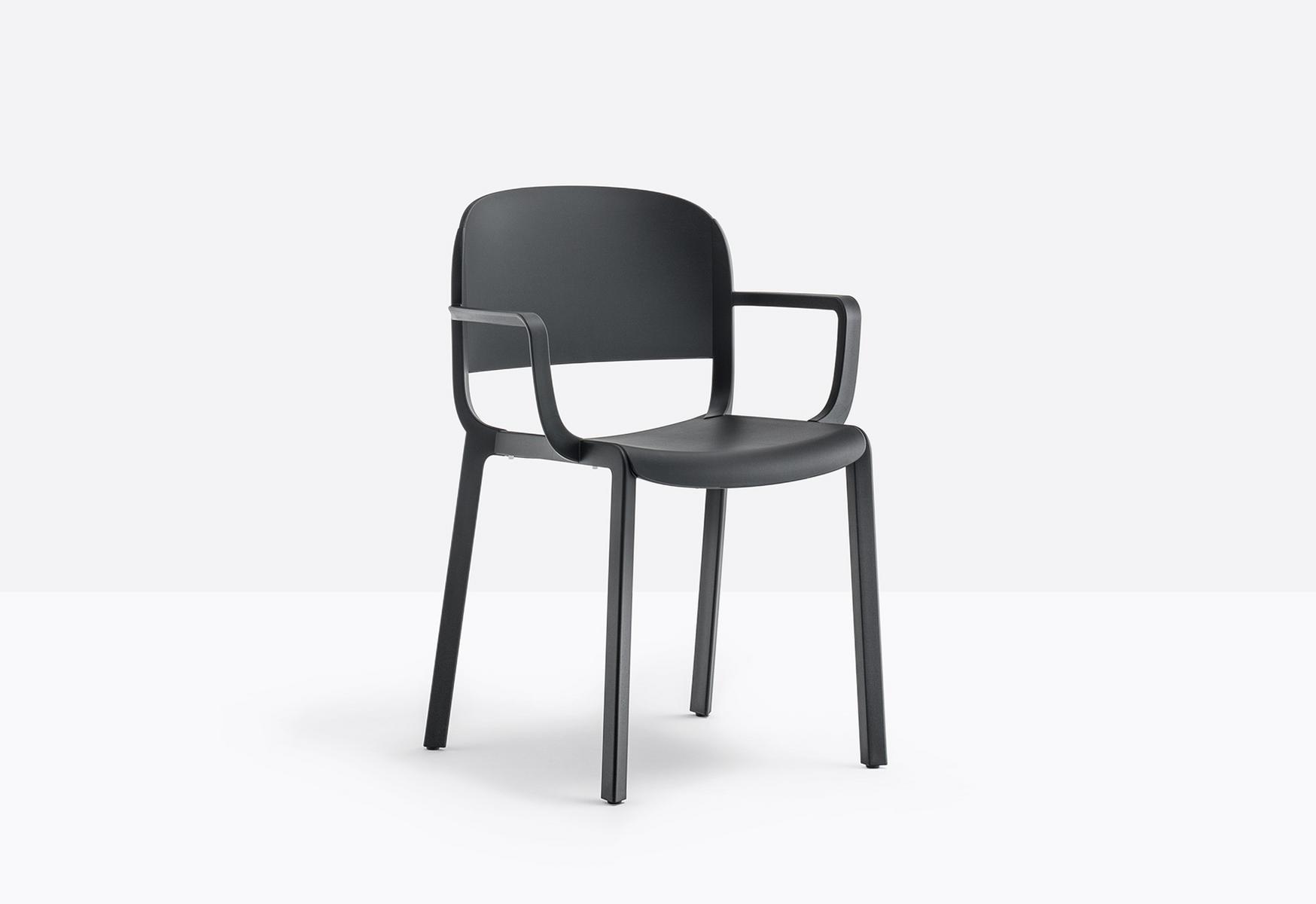 Polypropylene chair with armrests | Dome 265 by Pedrali