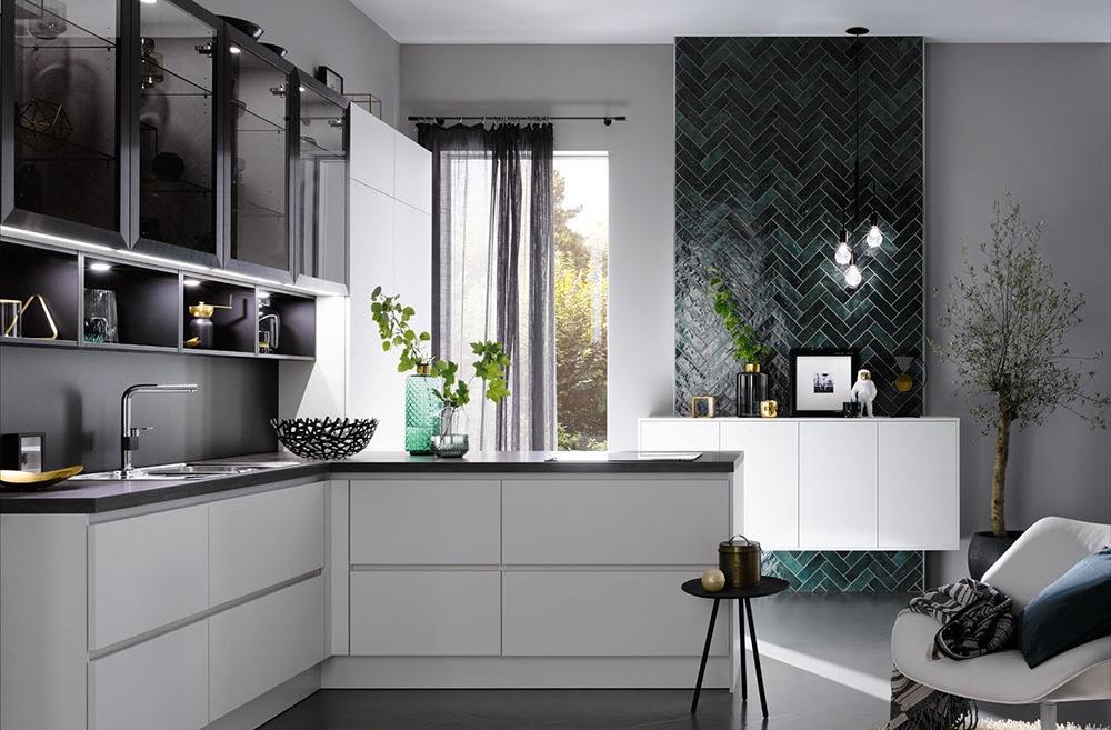 Kitchen without handles Haecker classic Laser Soft GL