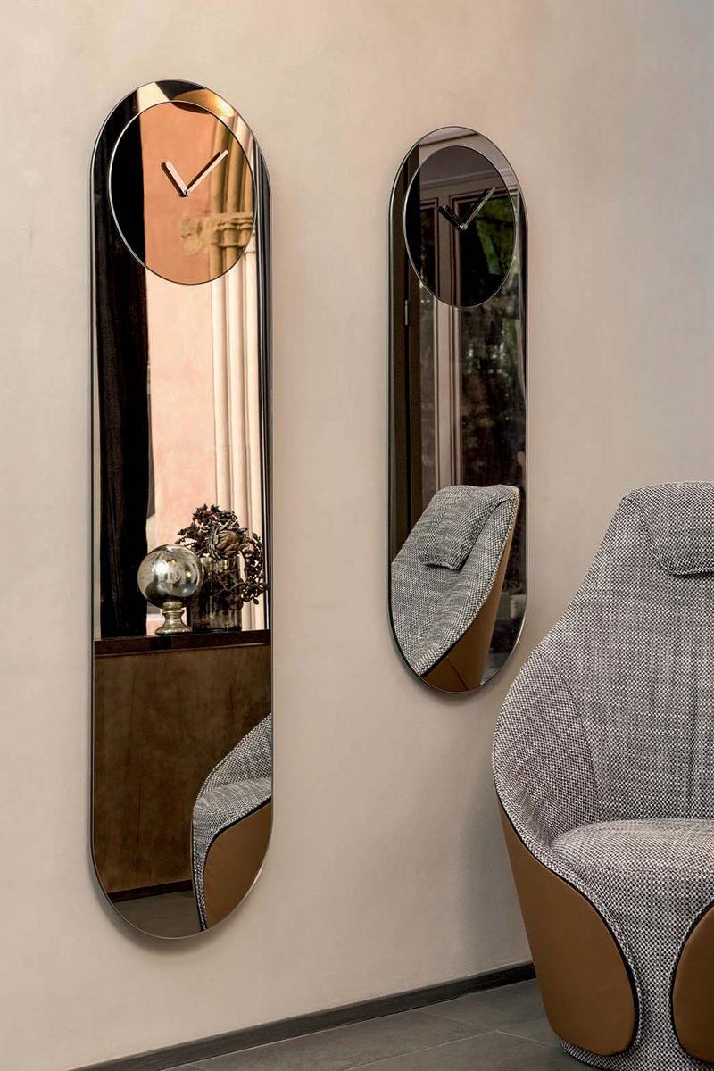 Stained glass mirror / clock | Timeless by Tonin Casa