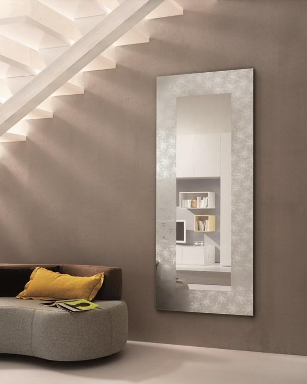 Rectangular wall-mounted hall mirror | Holly by Riflessi