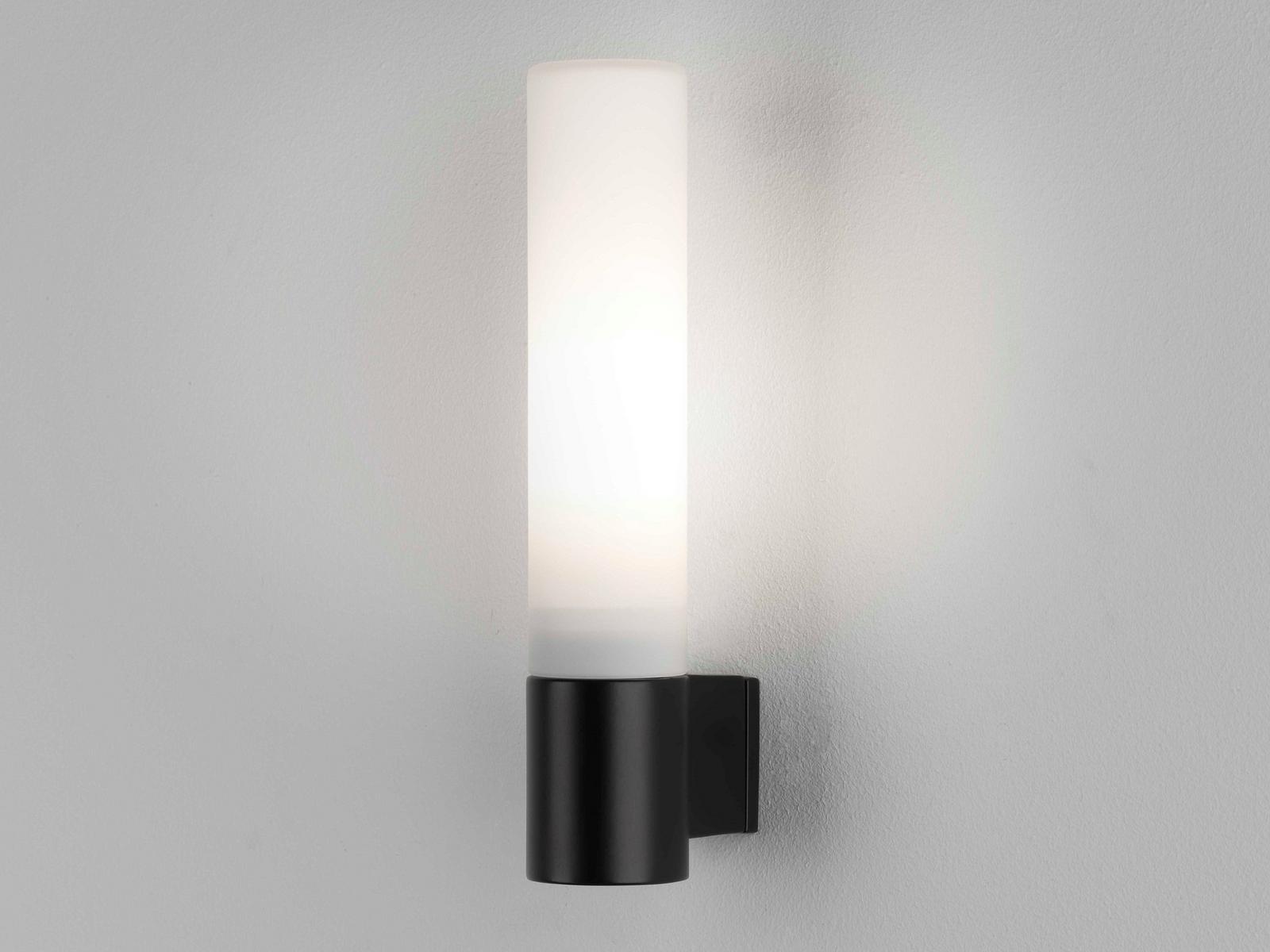 Zinc and opal glass wall lamp | Bari by Astro lighting